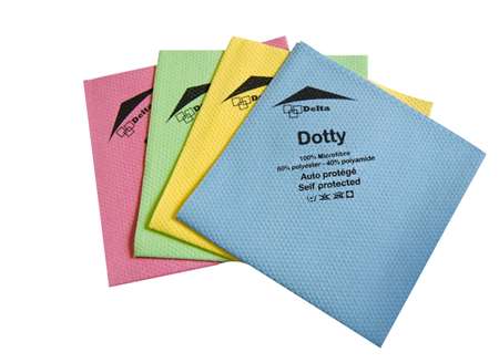 Image de LAVETTE DOTTY ANTIBACTERIENNE 40X40 BLEU NORDIC SWAN X5