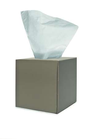 Image de BOITE CUBIQUE DE 90 MOUCHOIRS BLANCS 2 PLIS CART.18 BOITES