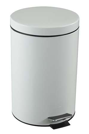 Image de POUBELLE A PEDALE 14 L BLANCHE ESSENCIA