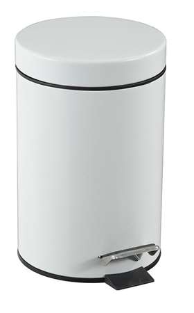 Image de POUBELLE A PEDALE 3 L BLANCHE ESSENCIA