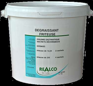 Image de DEGRAISSANT FRITEUSE ENZYMATIQUE seau de 42x50G