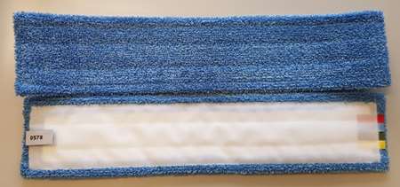 Image de FRANGE MICRO FIBRE VELCRO BLEUE 14X65 CM