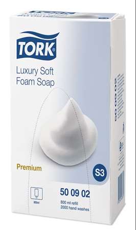 Image de SAVON MOUSSE DOUX TORK LUXURY COLIS 4X800 ML