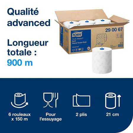 Image de ESS. MAINS TORK MATIC 150 M. 2 PLIS H1 COLIS DE 6