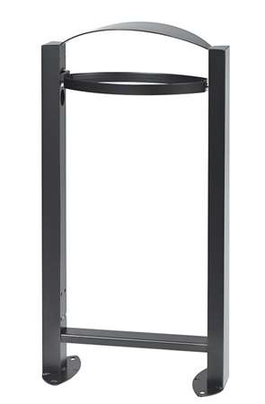 Image de CORBEILLE VIGIPIRATE GRIS MANGANESE SUR PIED ARKEA 60 LT