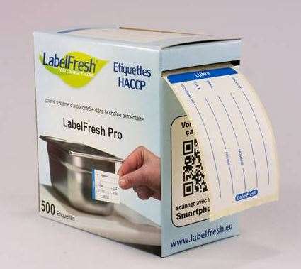 Image de ETIQUETTE LABELFRESH PRO 601 BOITE DE 500 LUNDI 70X45MM