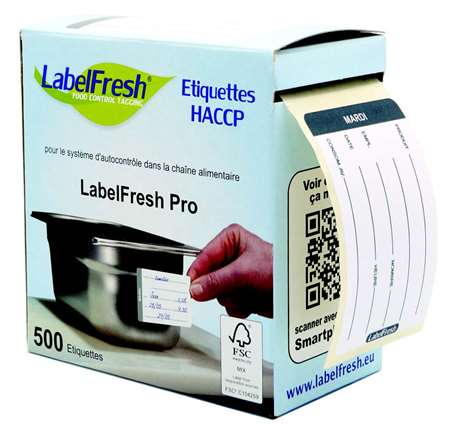 Image de ETIQUETTE LABELFRESH PRO 602 BOITE DE 500 MARDI 70X45MM