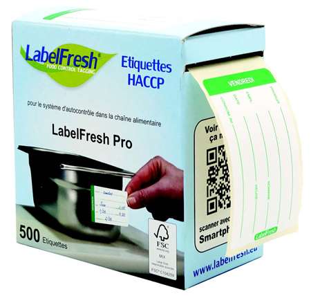 Image de ETIQUETTE LABELFRESH PRO 605 BOITE DE 500 VENDREDI 70X45MM