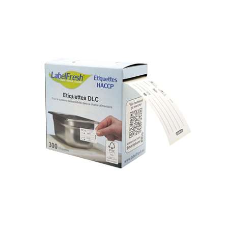 Image de ETIQUETTE DLC 609 LABELFRESH BOITE DE 300 étiquettes 70x45mm