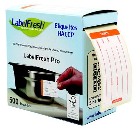 Image de ETIQUETTE LABELFRESH PRO 606 BOITE DE 500 SAMEDI 70X45MM
