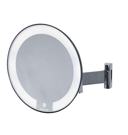 Image de MIROIR LUMINEUX COSMOS BRAS LAITON CHROME PLAT