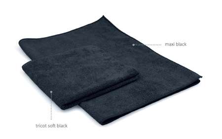Image de MICROFIBRE NOIRE TRICOT SOFT BLACK 40X40 SACHET DE 5
