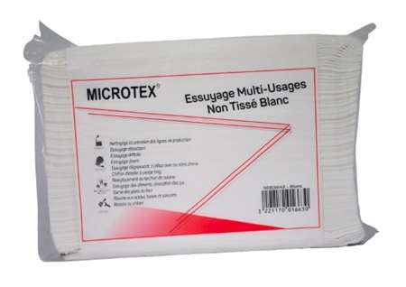 Image de MICROTEX ESSUYAGE NON TISSE FORMAT 38X42 COLIS DE 5X100F