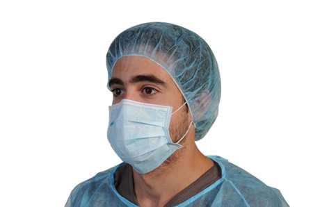 Image de MASQUE PLP CHIRURGIE 3 PLIS BLEU BOITE DE 50