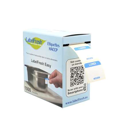 Image de ETIQUETTES LABELFRESH EASY 30X25 LUNDI BTE 1000