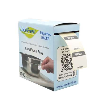 Image de ETIQUETTES LABELFRESH EASY 30X25 MARDI BTE 1000