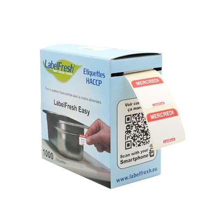 Image de ETIQUETTES LABELFRESH EASY 30X25 MERCREDI BTE 1000