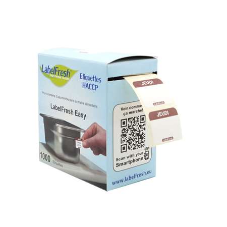 Image de ETIQUETTES LABELFRESH EASY 30X25 JEUDI BTE 1000