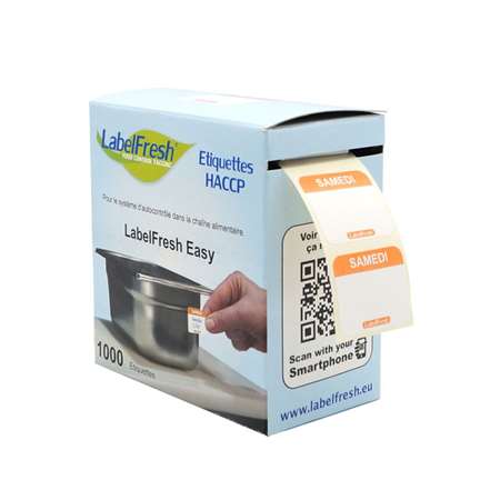 Image de ETIQUETTES LABELFRESH EASY 30X25 SAMEDI BTE 1000