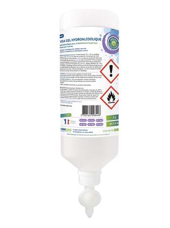 Image de GEL HYDROALCOOLIQUE MAINS FLACON AIRLESS COLIS 12X1L