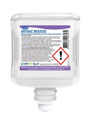 Image de ANTIBAC MOUSSE LAVANTE DESINFECTANTE COLIS DE 6 X 1L