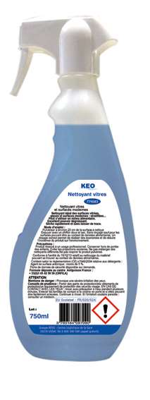 Image de KEO NETTOYANT VITRES ECOLABEL 750ML