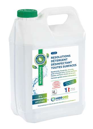 Image de RESOLUTIONS DETERG DESINF TTES SURF 5L ECOCERT