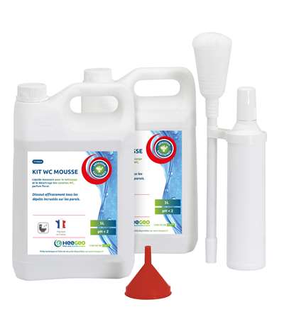 Image de KIT WC MOUSSE 2X 5L+VADROUILLE ET ENTONNOIR
