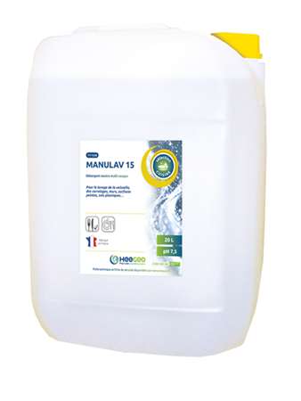 Image de MANULAV 15 DETERGENT MULTI-SURFACE ALIMENTAIRE CITRON 20L