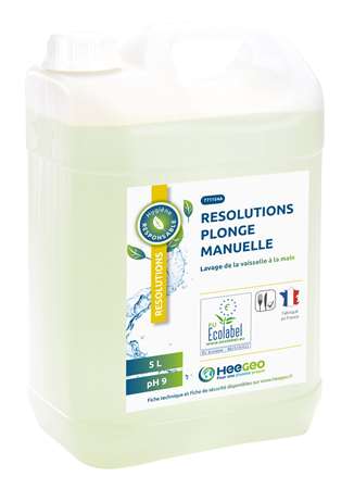 Image de RESOLUTIONS PLONGE MANUELLE LIQUIDE VAISSELLE 5L ECOLABEL