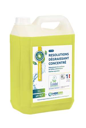 Image de RESOLUTIONS DEGRAISSANT CONCENTRE AGRUME 5L ECOLABEL