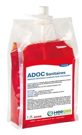 Image de ADOC SANITAIRES DETARTRANT DESINF PAMPLEMOUSSE COLIS 4 X1.7L