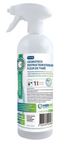 Image de GEOBIOTECH BIODESTRUCTEUR D'ODEURS FLEUR TIARE 750ML
