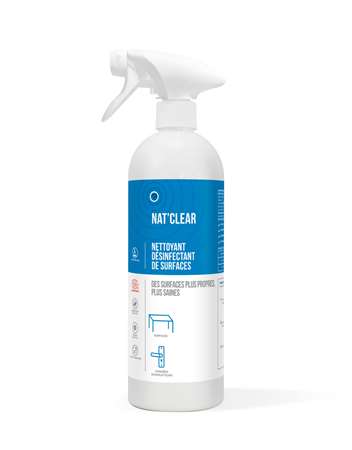 Image de NAT'CLEAR NETTOYANT DESINFECT DE SURFACES 6X750ML 2GACHETTES