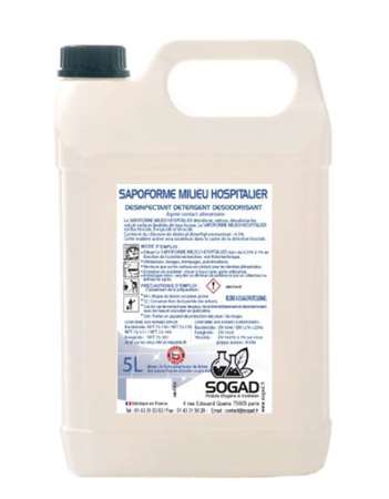 Image de SAPO 250H - SAPOFORME MILIEU HOSPITALIER BIDON 5 LITRES