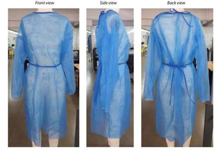 Image de SURBLOUSE BLEUE NON TISSE POLYROPYLENE MANCHE LONGUES UNITE