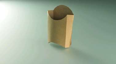 Image de CORNET FRITE KRAFT BRUN 87x133x170 - COLIS DE 10x100