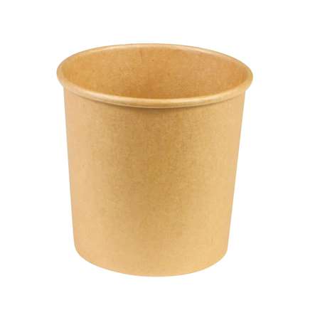 Image de POT CARTON A SOUPE KRAFT BRUN 358 ML - 20x25 P/C