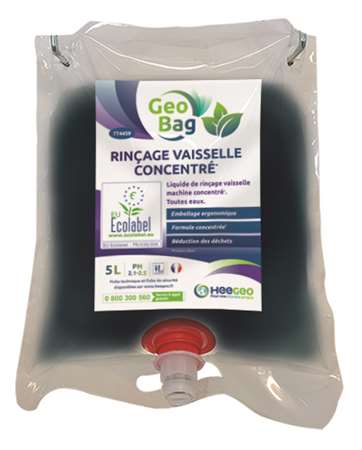 Image de GEOBAG RINCAGE VAISSELLE CONCENTRE ECOLABEL 2 POCHE DE 5L