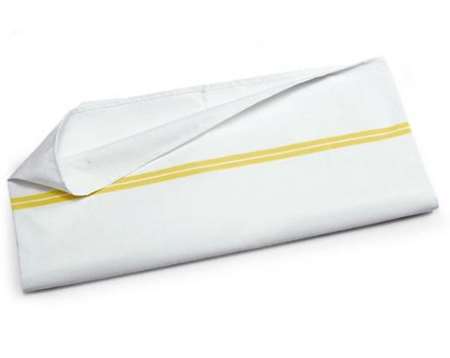 Image de SAC A FOND PLAT PORTEFEUILLE BLANC BANDES JAUNES 70L