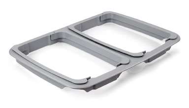 Image de INSERT 2 X 60L POUR SUPPORT DE SAC GRIS FONCÉ