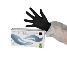 Image de GANT NITRILE NP NOIR T S - 6/7 - (100)
