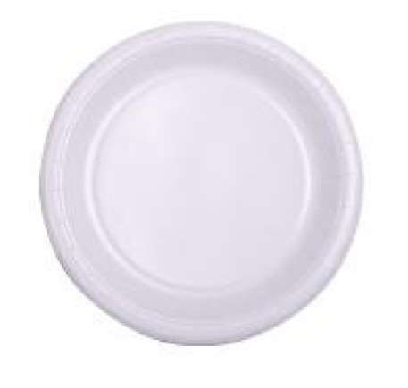 Image de ASSIETTE CARTON BLANC BIODEGRADABLE DIAM 180 - COLIS DE 1000