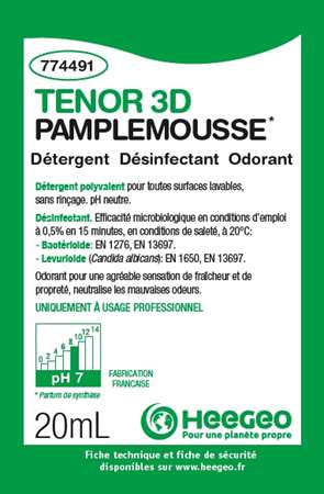 Image de TENOR 3D PAMPLEMOUSSE COLIS DE 250 DOSES DE 20ML