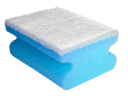 Image de POIGNEE MOUSSE BLEUE AVEC ABRASIF BLANC PAQUET DE 10