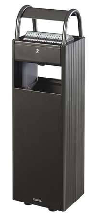 Image de CORBEILLE SUR PIED KOPA 30L AVEC CENDRIER 6L GRIS MANGANESE