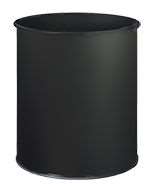 Image de CORBEILLE METAL NON PERFOREE 15L NOIRE