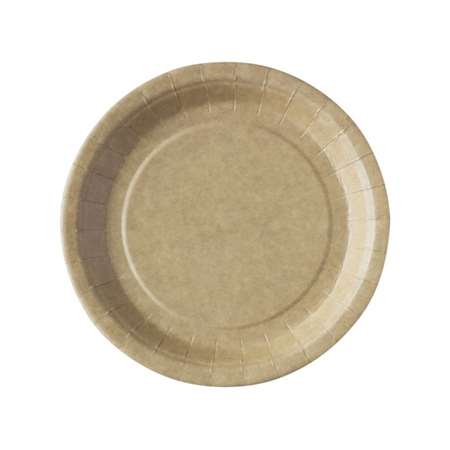 Image de ASSIETTE KRAFT BIODEGRADABLE D23CM (carton de 9X50)