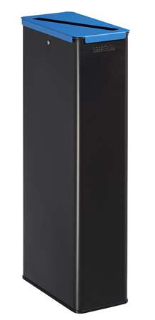 Image de POUBELLE TRI SELECTIF PAPIER 20L CALITRI GRIS MANG/BLEU CIEL