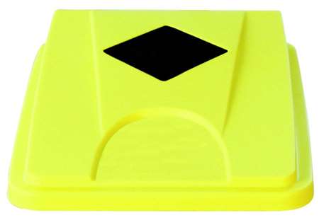 Image de COUVERCLE JAUNE FENTE CARRÉE COLLECTEUR 60/80L
